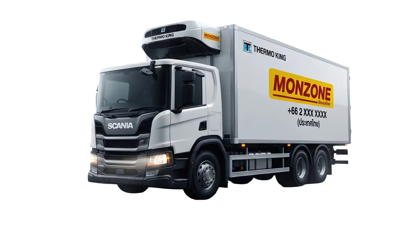 รถบรรทุกห้องเย็น Scania ของ Monzone