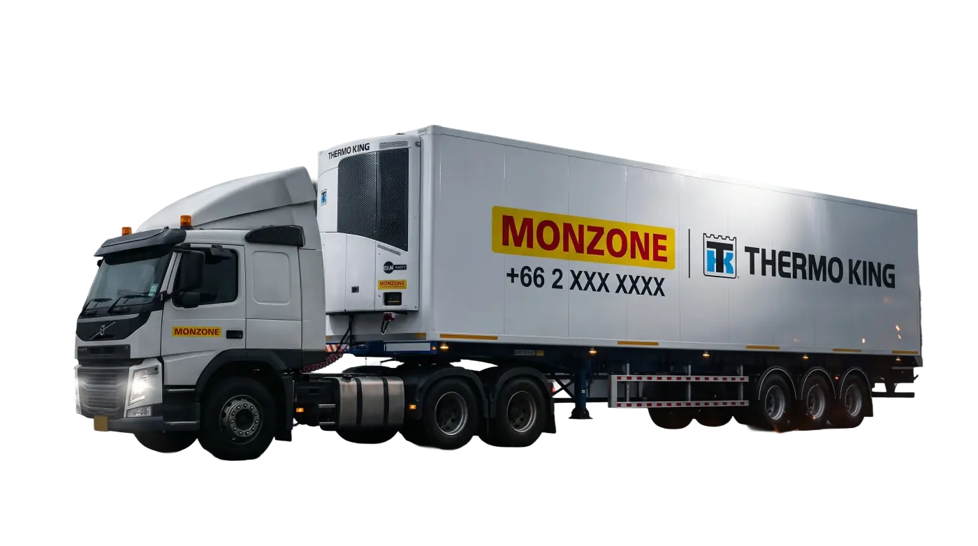 รถพ่วงตู้ห้องเย็นสามเพลา Monzone
